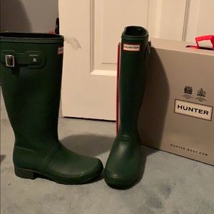 Hunter Rainboots, Hunter Green - Orig Tour